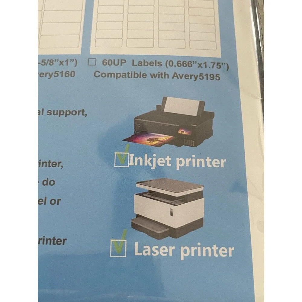 BLEIDRUCK 2x2 Printable Blank Labels 12 per Sheet 240 Avery 22806 Compatible